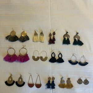 Fun gold earrings. Boho earrings. Perfect condition.